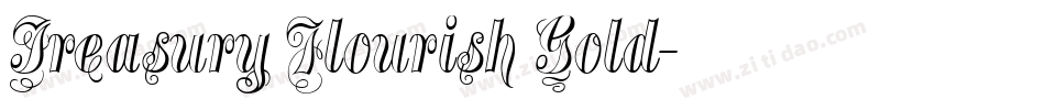 Treasury Flourish Gold字体转换